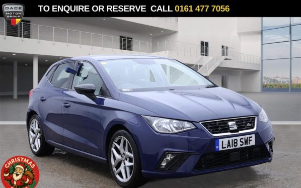 Used 2018 BLUE SEAT IBIZA Hatchback 1.0 TSI FR Hatchback 5dr Petrol Manual Euro 6 (s/s) (115 ps) (reg. 2018-07-17) for sale in Stockport