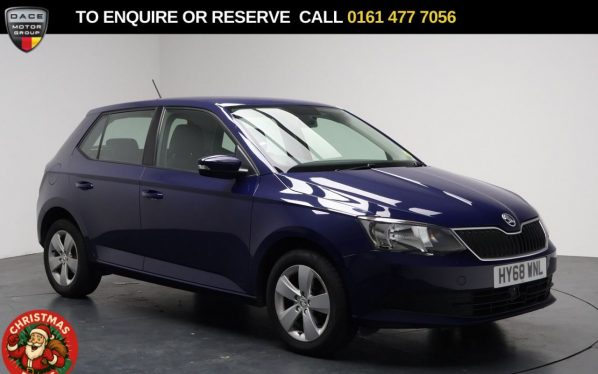 Used 2018 BLUE SKODA FABIA Hatchback 1.0 SE Hatchback 5dr Petrol Manual Euro 6 (s/s) (75 ps) (reg. 2018-09-01) for sale in Stockport