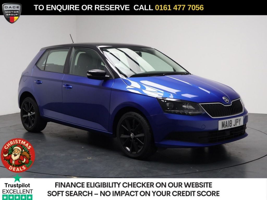 Used 2018 BLUE SKODA FABIA Hatchback 1.0 TSI Colour Edition Hatchback 5dr Petrol Manual Euro 6 (s/s) (95 ps) (reg. 2018-03-29) for sale in Stockport