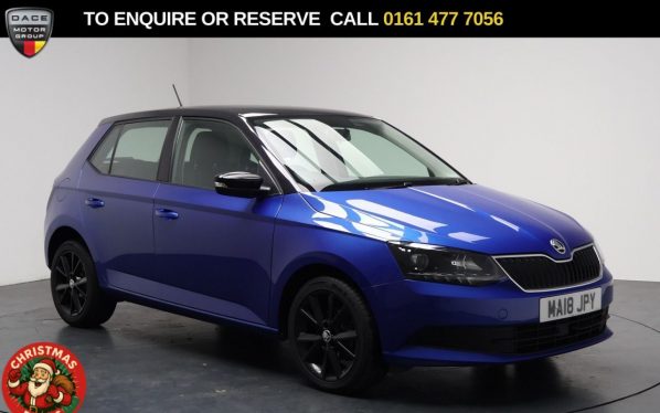 Used 2018 BLUE SKODA FABIA Hatchback 1.0 TSI Colour Edition Hatchback 5dr Petrol Manual Euro 6 (s/s) (95 ps) (reg. 2018-03-29) for sale in Stockport