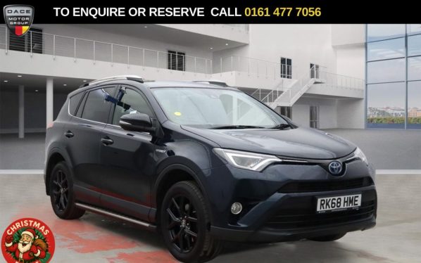 Used 2018 BLUE TOYOTA RAV4 SUV 2.5 VVT-h Excel SUV 5dr Petrol Hybrid CVT 4WD Euro 6 (s/s) (197 ps) (reg. 2018-09-13) for sale in Stockport