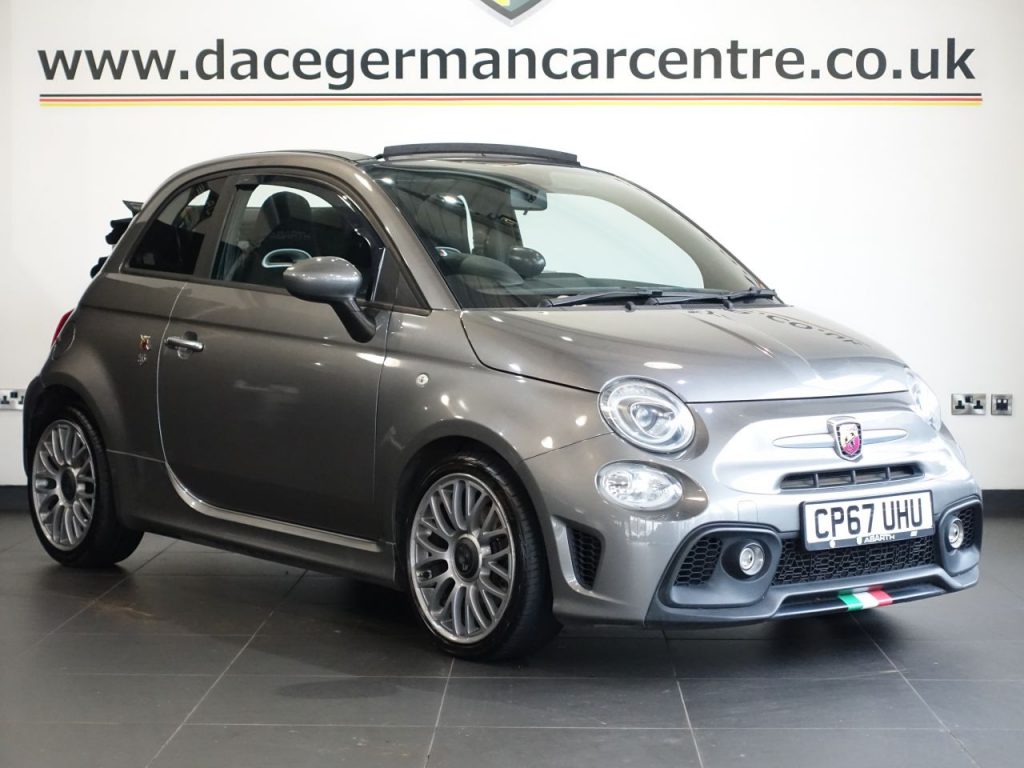Used 2018 GREY ABARTH 595C Convertible 1.4 T-Jet Cabrio 2dr Petrol Manual Euro 6 (145 ps) (reg. 2018-02-16) for sale in Altrincham