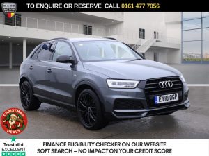 Used 2018 GREY AUDI Q3 SUV 1.4 TFSI CoD Black Edition SUV 5dr Petrol S Tronic Euro 6 (s/s) (150 ps) (reg. 2018-03-09) for sale in Stockport