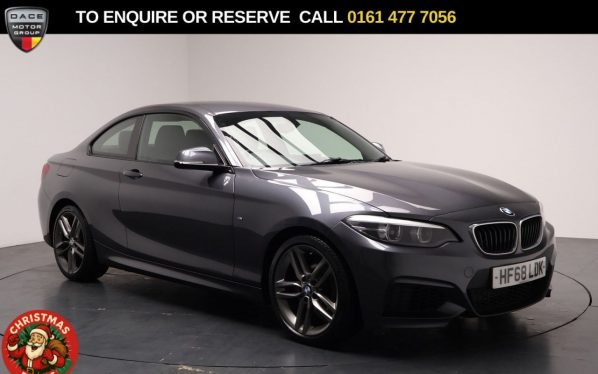 Used 2018 GREY BMW 2 SERIES Coupe 1.5 218i GPF M Sport Coupe 2dr Petrol Auto Euro 6 (s/s) (136 ps) (reg. 2018-11-16) for sale in Stockport