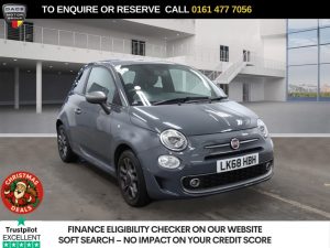 Used 2018 GREY FIAT 500 Hatchback 1.2 S Hatchback 3dr Petrol Manual Euro 6 (s/s) (69 bhp) (reg. 2018-09-01) for sale in Stockport