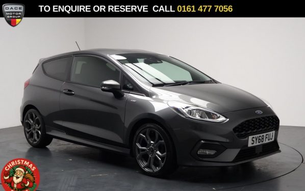 Used 2018 GREY FORD FIESTA Hatchback 1.0T EcoBoost GPF ST-Line Hatchback 3dr Petrol Manual Euro 6 (s/s) (125 ps) (reg. 2018-11-30) for sale in Stockport