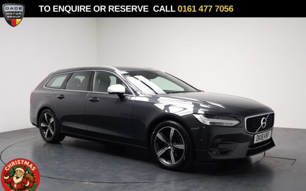 Used 2018 GREY VOLVO V90 Estate 2.0 T4 R-Design Estate 5dr Petrol Auto Euro 6 (s/s) (190 ps) (reg. 2018-03-29) for sale in Stockport