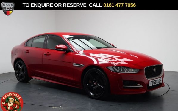 Used 2018 RED JAGUAR XE Saloon 2.0i GPF R-Sport Saloon 4dr Petrol Auto Euro 6 (s/s) (200 ps) (reg. 2018-12-13) for sale in Stockport