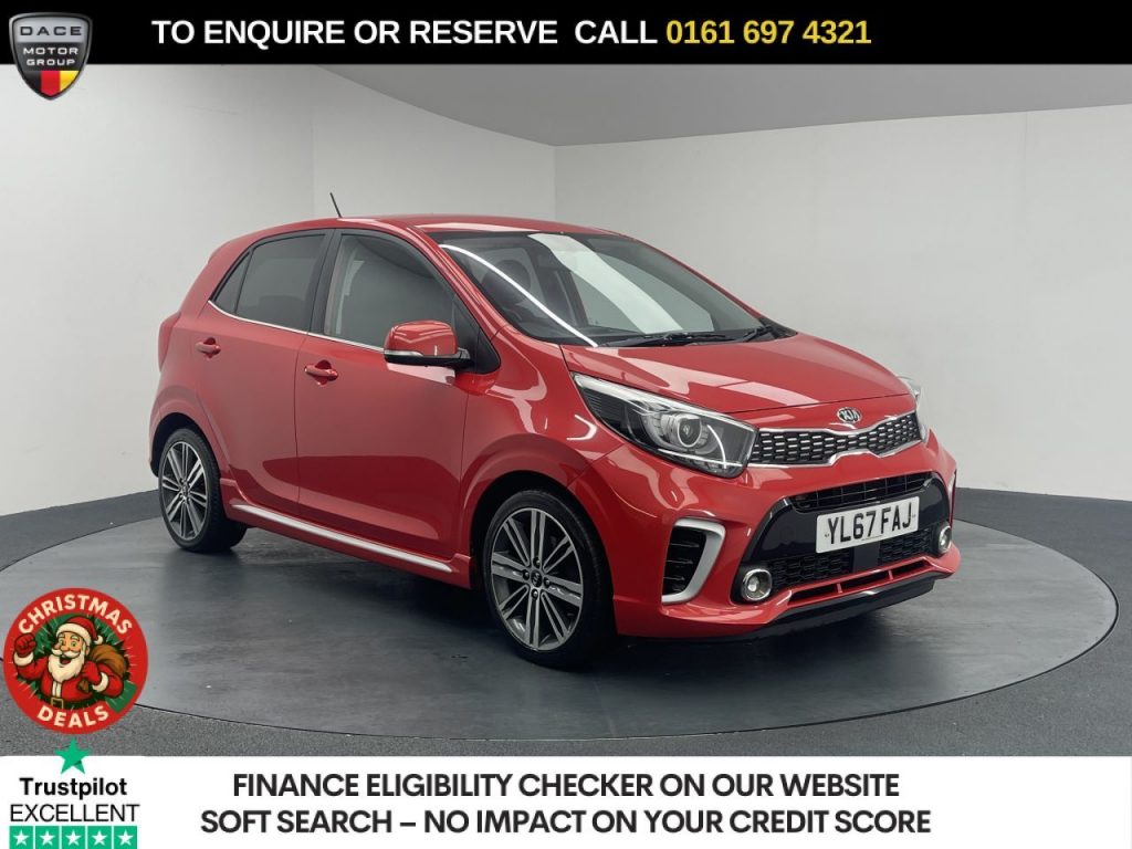 Used 2018 RED KIA PICANTO Hatchback 1.25 GT-Line Hatchback 5dr Petrol Manual Euro 6 (83 bhp) (reg. 2018-01-10) for sale in Manchester