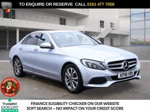 Used 2018 SILVER MERCEDES-BENZ C-CLASS Saloon 2.1 C220d Sport Saloon 4dr Diesel G-Tronic+ Euro 6 (s/s) (170 ps) (reg. 2018-03-22) for sale in Stockport