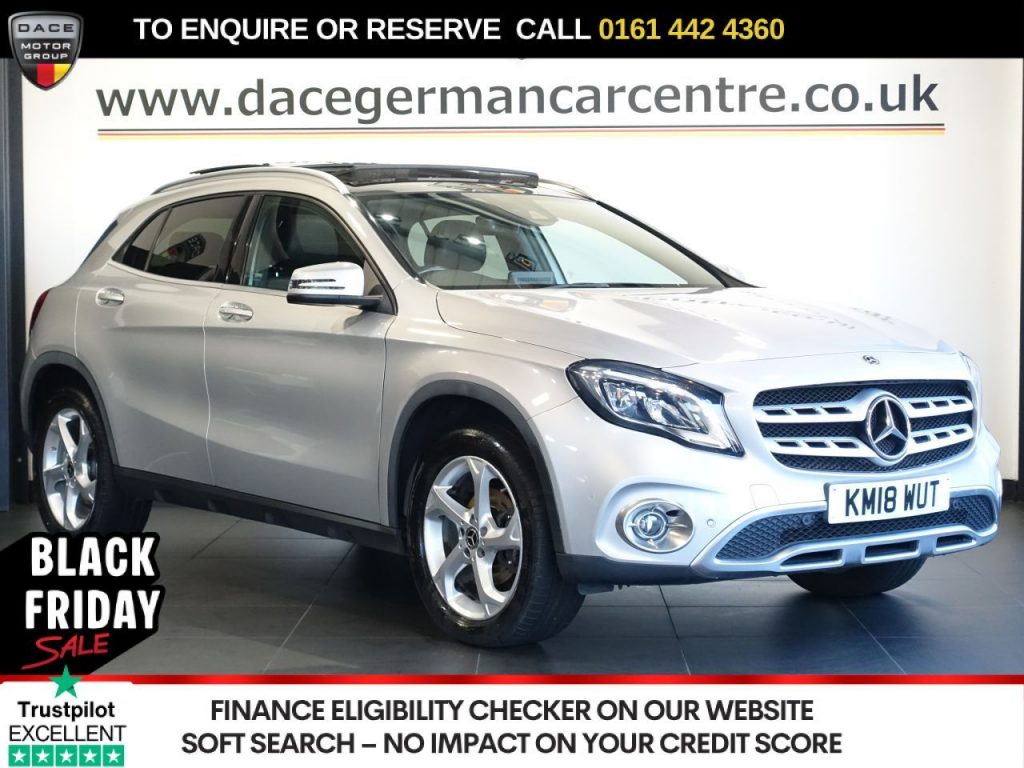 Used 2018 SILVER MERCEDES-BENZ GLA SUV 2.1 GLA200d Sport (Premium Plus) SUV 5dr Diesel 7G-DCT Euro 6 (s/s) (136 ps) (reg. 2018-03-29) for sale in Altrincham