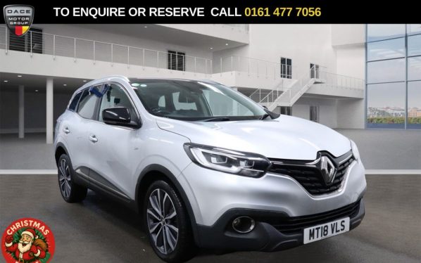Used 2018 SILVER RENAULT KADJAR SUV 1.2 TCe Signature Nav SUV 5dr Petrol Manual Euro 6 (s/s) (130 ps) (reg. 2018-05-31) for sale in Stockport