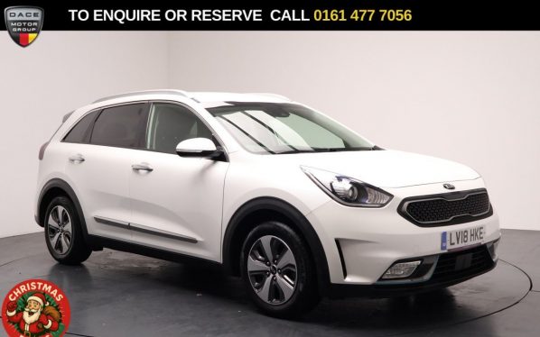 Used 2018 WHITE KIA NIRO SUV 1.6 GDi 8.9kWh 3 SUV 5dr Petrol Plug-in Hybrid DCT Euro 6 (s/s) (139 bhp) (reg. 2018-03-24) for sale in Stockport