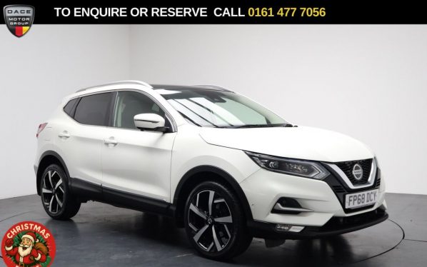 Used 2018 WHITE NISSAN QASHQAI SUV 1.3 DIG-T Tekna SUV 5dr Petrol DCT Auto Euro 6 (s/s) (160 ps) (reg. 2018-11-30) for sale in Stockport