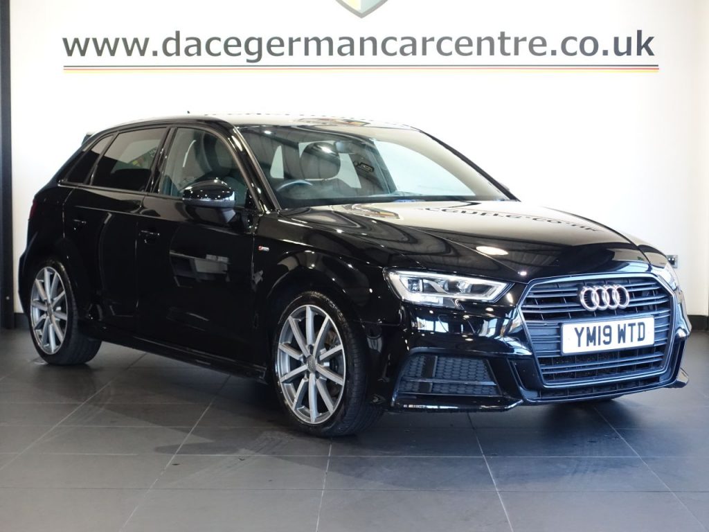 Used 2019 BLACK AUDI A3 Hatchback 1.0 TFSI 30 Black Edition Sportback 5dr Petrol S Tronic Euro 6 (s/s) (116 ps) (reg. 2019-05-31) for sale in Altrincham