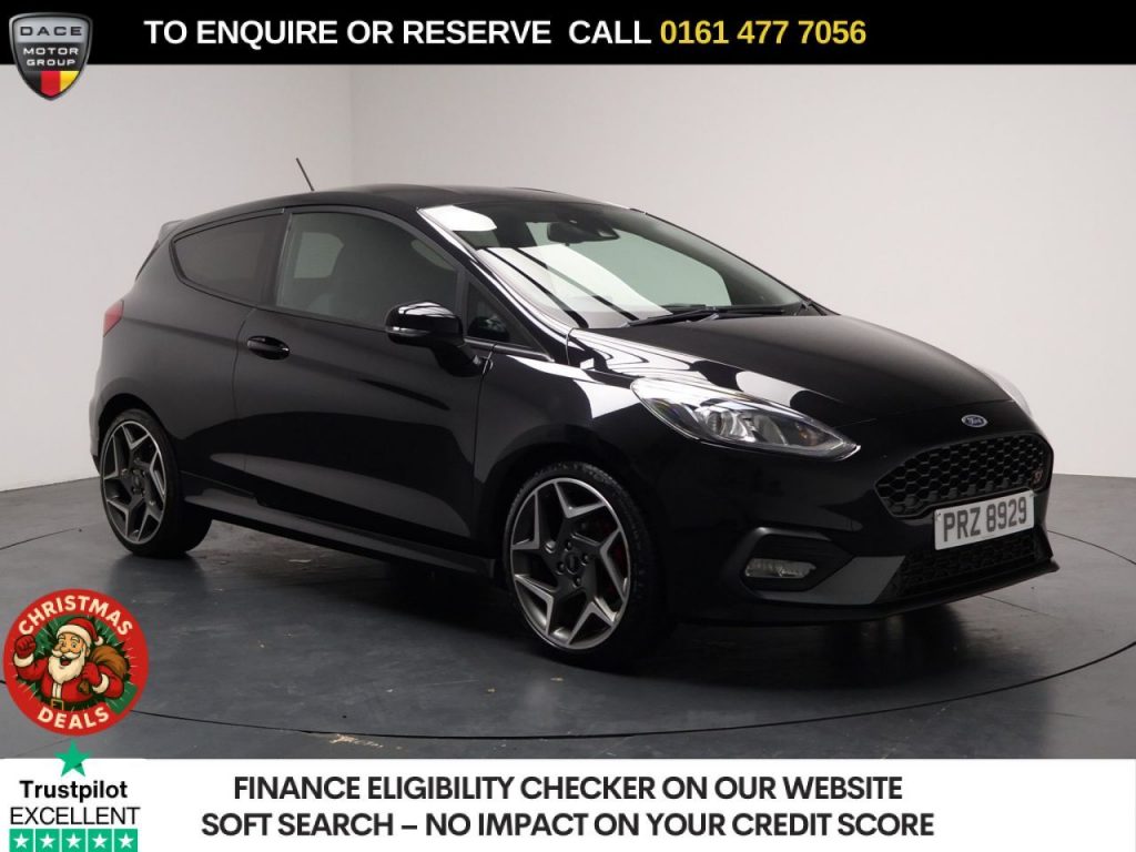 Used 2019 BLACK FORD FIESTA Hatchback 1.5T EcoBoost ST-2 Hatchback 3dr Petrol Manual Euro 6 (s/s) (200 ps) (reg. 2019-10-31) for sale in Stockport