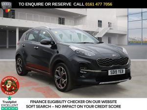 Used 2019 BLACK KIA SPORTAGE SUV 1.6 T-GDi GT-Line SUV 5dr Petrol Manual Euro 6 (s/s) (174 bhp) (reg. 2019-03-05) for sale in Stockport