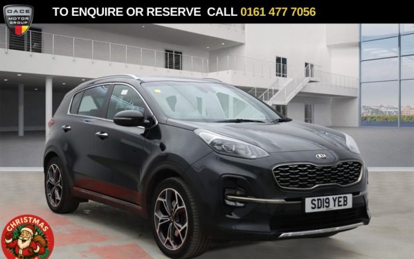 Used 2019 BLACK KIA SPORTAGE SUV 1.6 T-GDi GT-Line SUV 5dr Petrol Manual Euro 6 (s/s) (174 bhp) (reg. 2019-03-05) for sale in Stockport