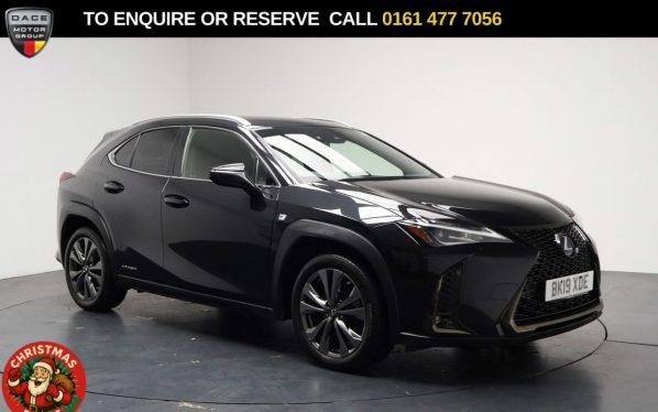 Used 2019 BLACK LEXUS UX SUV 2.0 250h F Sport SUV 5dr Petrol Hybrid E-CVT Euro 6 (s/s) (184 ps) (reg. 2019-07-10) for sale in Stockport