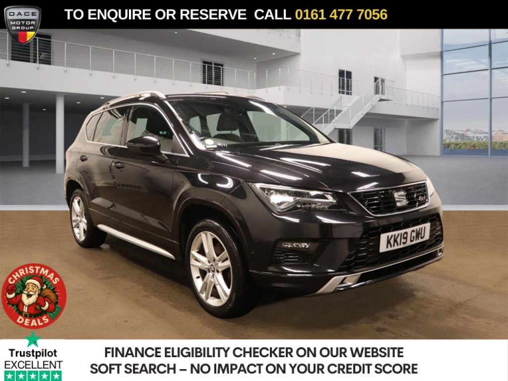 Used 2019 BLACK SEAT ATECA SUV 1.5 TSI EVO FR SUV 5dr Petrol DSG Euro 6 (s/s) (150 ps) (reg. 2019-06-27) for sale in Stockport