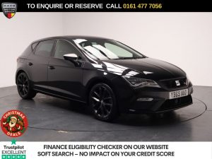 Used 2019 BLACK SEAT LEON Hatchback 1.5 TSI EVO FR Black Edition Hatchback 5dr Petrol Manual Euro 6 (s/s) (150 ps) (reg. 2019-11-30) for sale in Stockport