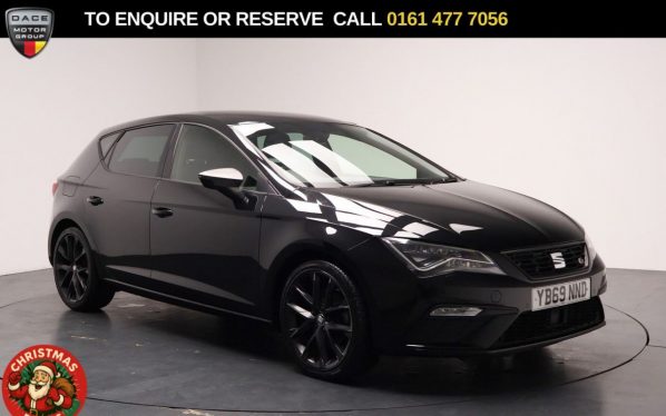 Used 2019 BLACK SEAT LEON Hatchback 1.5 TSI EVO FR Black Edition Hatchback 5dr Petrol Manual Euro 6 (s/s) (150 ps) (reg. 2019-11-30) for sale in Stockport