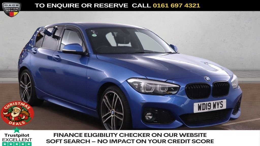 Used 2019 BLUE BMW 1 SERIES Hatchback 2.0 118d M Sport Shadow Edition Hatchback 5dr Diesel Auto Euro 6 (s/s) (150 ps) (reg. 2019-05-31) for sale in Manchester