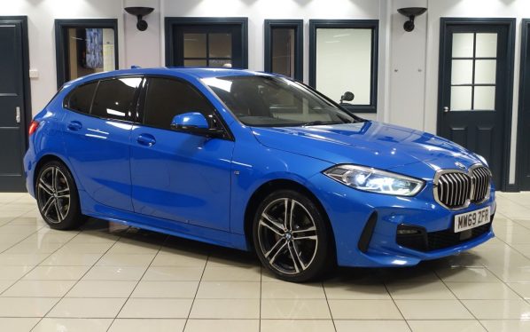 Used 2019 BLUE BMW 1 SERIES Hatchback 2.0 120d M Sport Hatchback 5dr Diesel Auto xDrive Euro 6 (s/s) (190 ps) (reg. 2019-12-18) for sale in Wilmslow