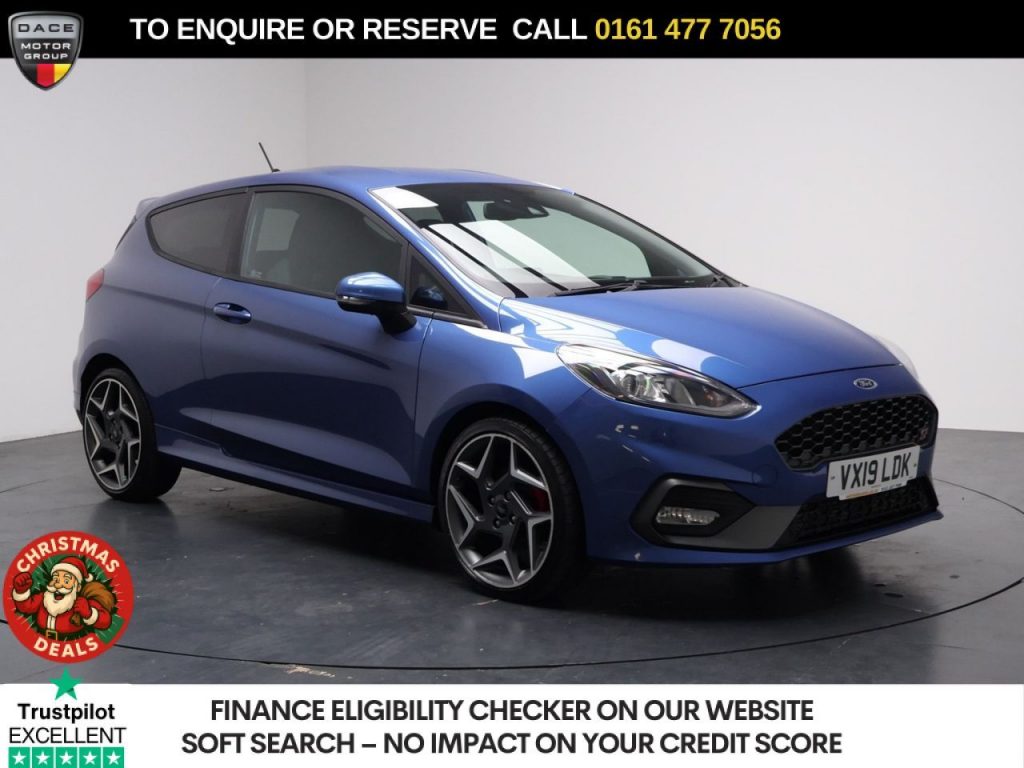Used 2019 BLUE FORD FIESTA Hatchback 1.5T EcoBoost ST-2 Hatchback 3dr Petrol Manual Euro 6 (200 ps) (reg. 2019-03-29) for sale in Stockport