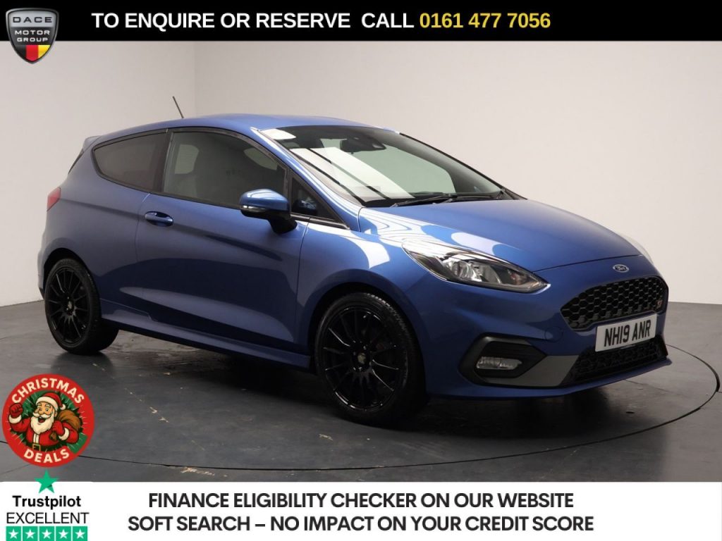 Used 2019 BLUE FORD FIESTA Hatchback 1.5T EcoBoost ST-2 Hatchback 3dr Petrol Manual Euro 6 (s/s) (200 ps) (reg. 2019-06-28) for sale in Stockport