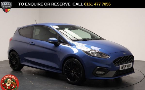 Used 2019 BLUE FORD FIESTA Hatchback 1.5T EcoBoost ST-2 Hatchback 3dr Petrol Manual Euro 6 (s/s) (200 ps) (reg. 2019-06-28) for sale in Stockport