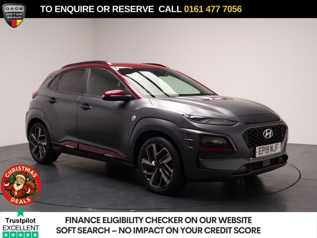 Used 2019 GREY HYUNDAI KONA SUV 1.6 T-GDi Iron Man Edition SUV 5dr Petrol DCT Euro 6 (s/s) (177 ps) (reg. 2019-07-17) for sale in Stockport