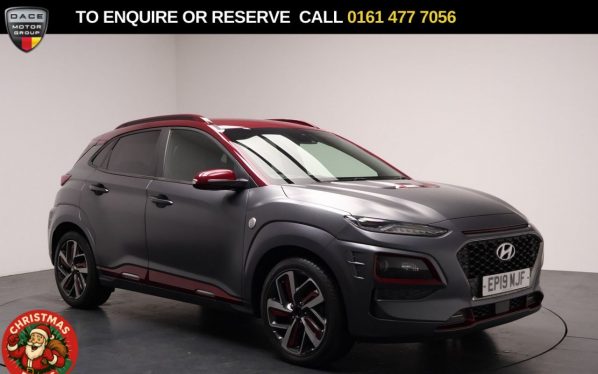 Used 2019 GREY HYUNDAI KONA SUV 1.6 T-GDi Iron Man Edition SUV 5dr Petrol DCT Euro 6 (s/s) (177 ps) (reg. 2019-07-17) for sale in Stockport