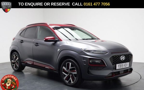 Used 2019 GREY HYUNDAI KONA SUV 1.6 T-GDi Iron Man Edition SUV 5dr Petrol DCT Euro 6 (s/s) (177 ps) (reg. 2019-04-30) for sale in Stockport