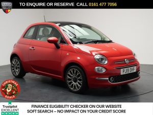 Used 2019 PINK FIAT 500 Hatchback 1.2 Lounge Hatchback 3dr Petrol Manual Euro 6 (s/s) (69 bhp) (reg. 2019-03-26) for sale in Stockport