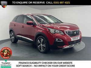 Used 2019 RED PEUGEOT 3008 SUV 1.2 PureTech Allure SUV 5dr Petrol Manual Euro 6 (s/s) (130 ps) (reg. 2019-04-10) for sale in Manchester