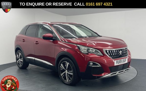 Used 2019 RED PEUGEOT 3008 SUV 1.2 PureTech Allure SUV 5dr Petrol Manual Euro 6 (s/s) (130 ps) (reg. 2019-04-10) for sale in Manchester