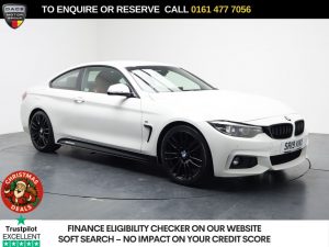 Used 2019 WHITE BMW 4 SERIES Coupe 2.0 420i GPF M Sport Coupe 2dr Petrol Manual Euro 6 (s/s) (184 ps) (reg. 2019-03-30) for sale in Stockport