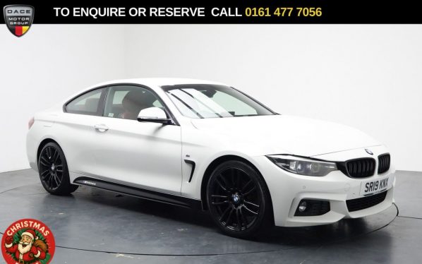 Used 2019 WHITE BMW 4 SERIES Coupe 2.0 420i GPF M Sport Coupe 2dr Petrol Manual Euro 6 (s/s) (184 ps) (reg. 2019-03-30) for sale in Stockport