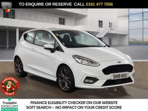 Used 2019 WHITE FORD FIESTA Hatchback 1.0T EcoBoost GPF ST-Line Hatchback 3dr Petrol Manual Euro 6 (s/s) (125 ps) (reg. 2019-03-21) for sale in Stockport