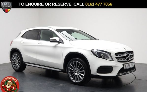 Used 2019 WHITE MERCEDES-BENZ GLA SUV 1.6 GLA180 AMG Line Edition SUV 5dr Petrol Manual Euro 6 (s/s) (122 ps) (reg. 2019-09-05) for sale in Stockport