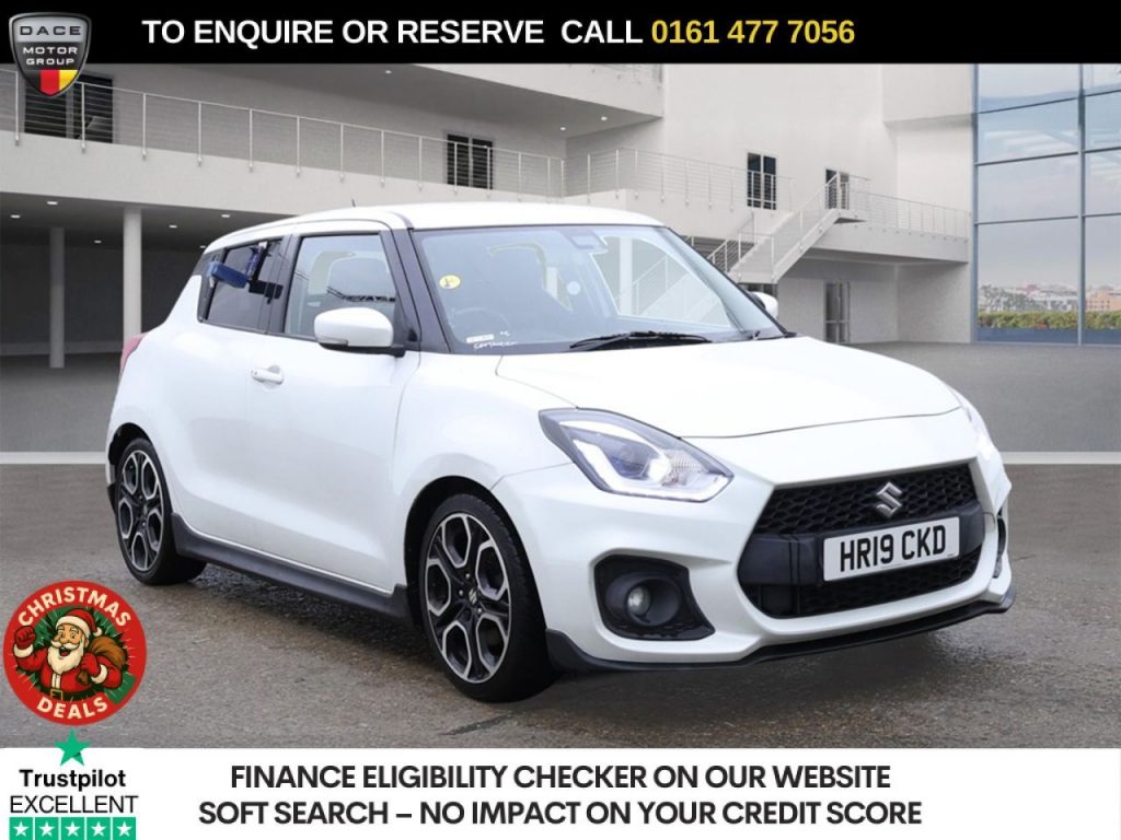 Used 2019 WHITE SUZUKI SWIFT Hatchback 1.4 Boosterjet Sport Hatchback 5dr Petrol Manual Euro 6 (s/s) (140 ps) (reg. 2019-07-29) for sale in Stockport