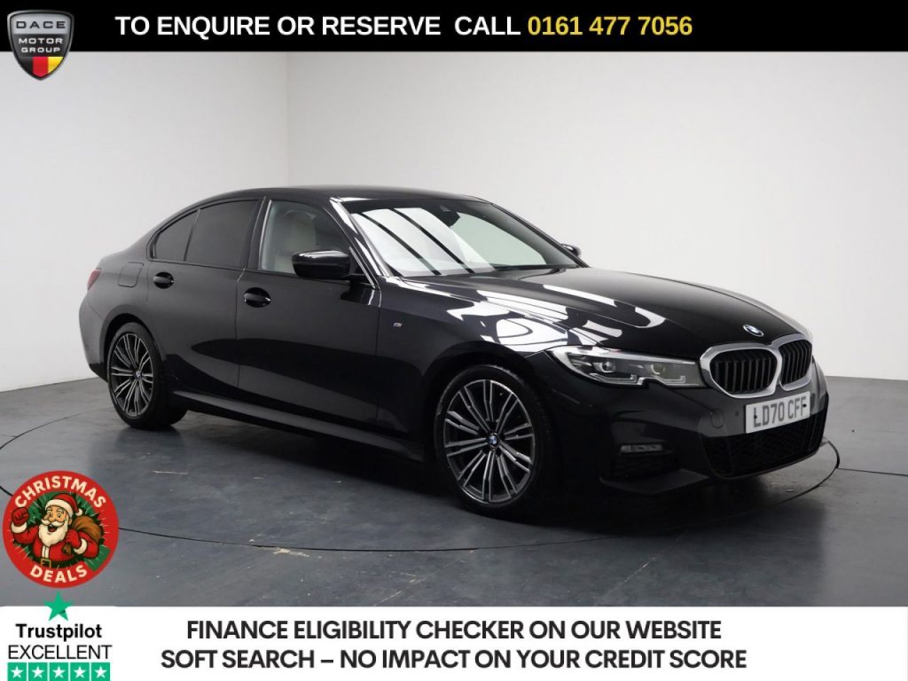 Used 2020 BLACK BMW 3 SERIES Saloon 2.0 320i M Sport Saloon 4dr Petrol Auto Euro 6 (s/s) (184 ps) (reg. 2020-09-21) for sale in Stockport