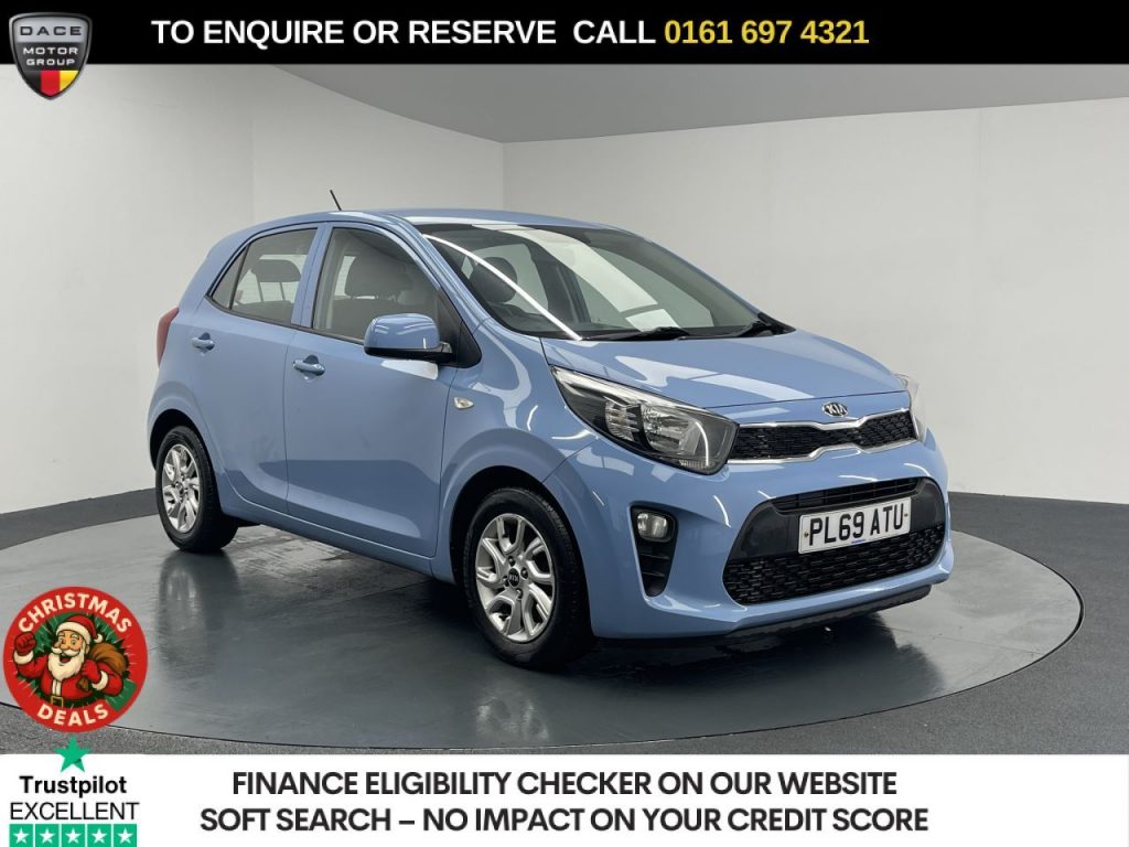 Used 2020 BLUE KIA PICANTO Hatchback 1.0 2 Hatchback 5dr Petrol Manual Euro 6 (s/s) (66 bhp) (reg. 2020-01-20) for sale in Manchester
