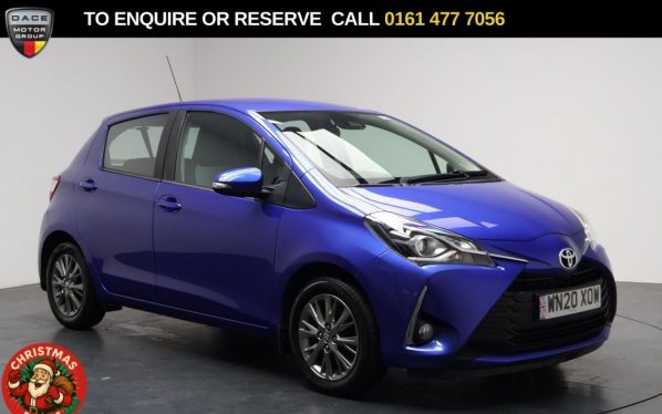 Used 2020 BLUE TOYOTA YARIS Hatchback 1.0 VVT-i Icon Hatchback 5dr Petrol Manual Euro 6 (72 ps) (reg. 2020-07-30) for sale in Stockport