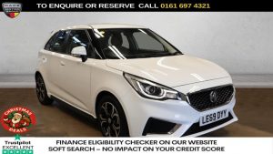 Used 2020 WHITE MG MG3 Hatchback 1.5 VTi-TECH Exclusive Nav Hatchback 5dr Petrol Manual Euro 6 (s/s) (106 ps) (reg. 2020-01-31) for sale in Manchester
