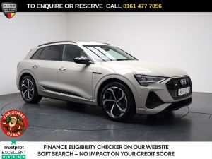 Used 2021 BEIGE AUDI E-TRON SUV 55 Black Edition SUV 5dr Electric Auto quattro 95kWh (408 ps) (reg. 2021-03-02) for sale in Stockport