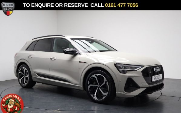 Used 2021 BEIGE AUDI E-TRON SUV 55 Black Edition SUV 5dr Electric Auto quattro 95kWh (408 ps) (reg. 2021-03-02) for sale in Stockport