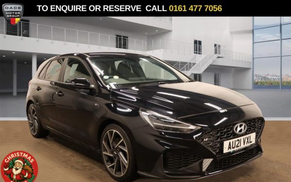 Used 2021 BLACK HYUNDAI I30 Hatchback 1.5 T-GDi MHEV N Line Hatchback 5dr Petrol Hybrid Manual Euro 6 (s/s) (159 ps) (reg. 2021-03-25) for sale in Stockport