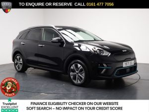 Used 2021 BLACK KIA NIRO SUV 64kWh 3 SUV 5dr Electric Auto (201 bhp) (reg. 2021-11-19) for sale in Stockport